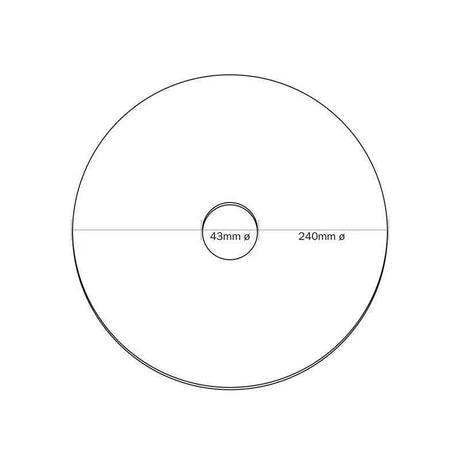 Disc klein hanglamp zwart gat voor e27 fitting 240mm - FOIR
