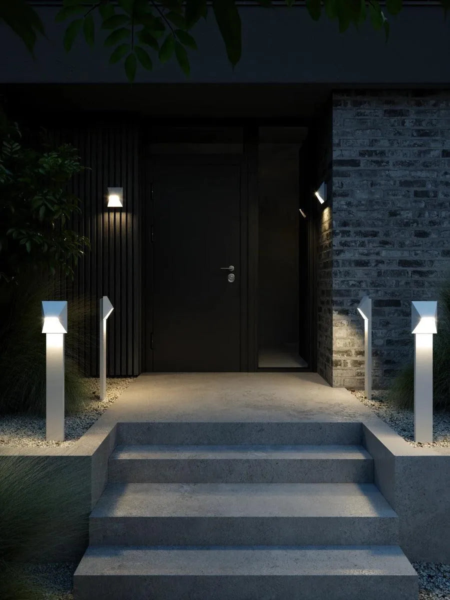 Buitenlamp wit met GU10 fitting 'Pontio' - FOIR