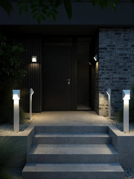Buitenlamp wit met GU10 fitting 'Pontio' - FOIR