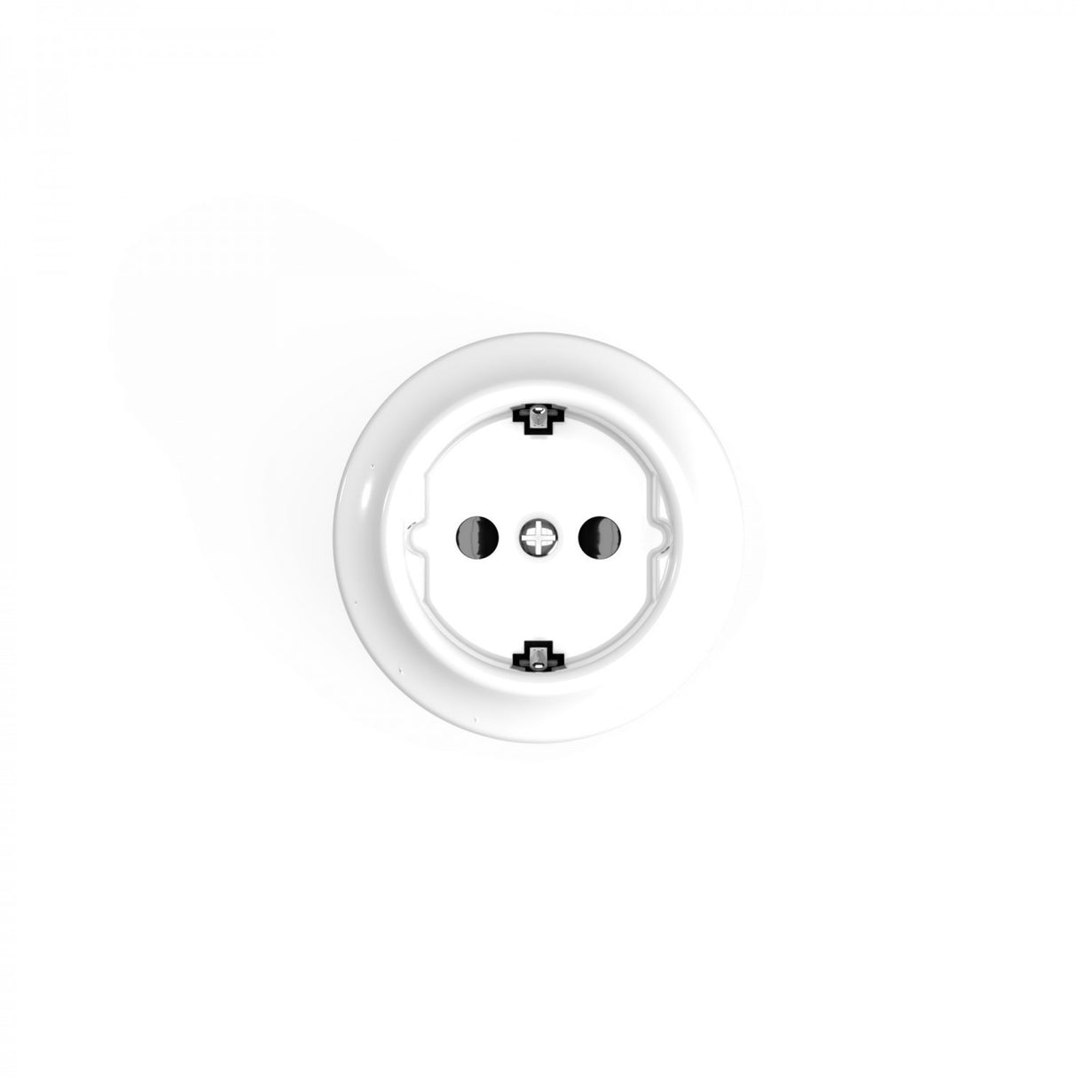 Porselein stopcontact EU geaard rond