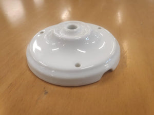Plafondkap 1 uitgang porselein 10cm 
