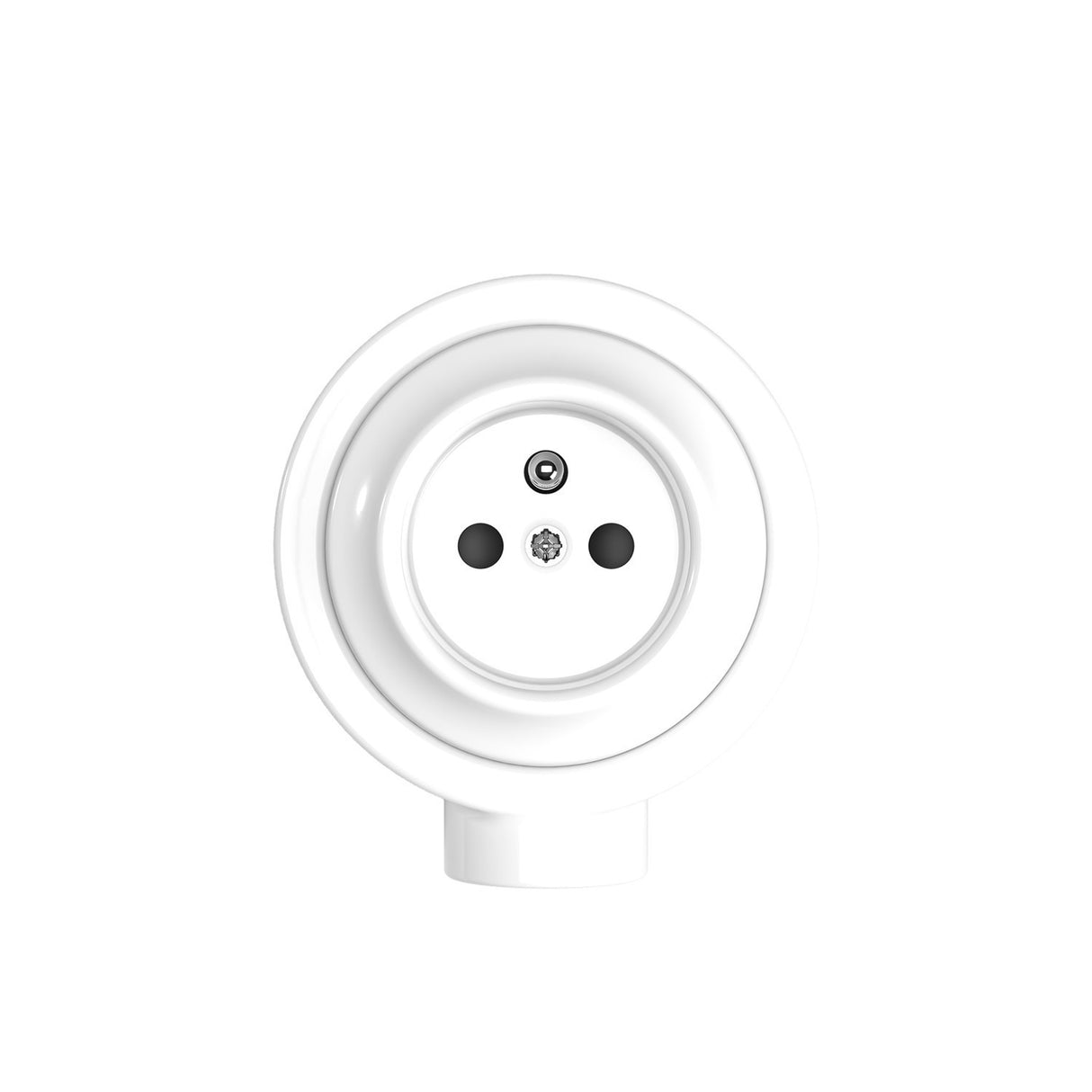 Porselein stopcontact opbouw rond voor 20mm buis