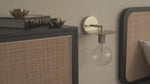 Wandlamp goud 'Bar' design modern e27 fitting led lamp