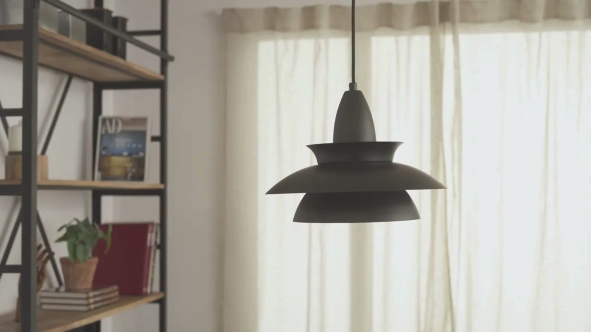 Hanglamp wit retro 'Bally' metaal E27 34 cm