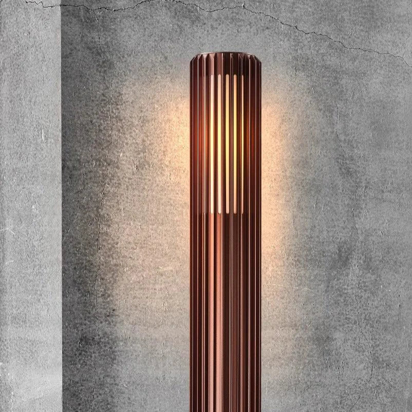 Buitenlamp staande lamp 'Aludra 45' Nordlux modern E27 fitting donker messing 95 cm
