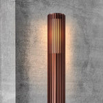 Buitenlamp staande lamp 'Aludra 45' Nordlux modern E27 fitting donker messing 95 cm