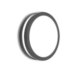 Plafondlamp rond buiten grijs 'Titan' e27 fitting rond led lamp 26 cm