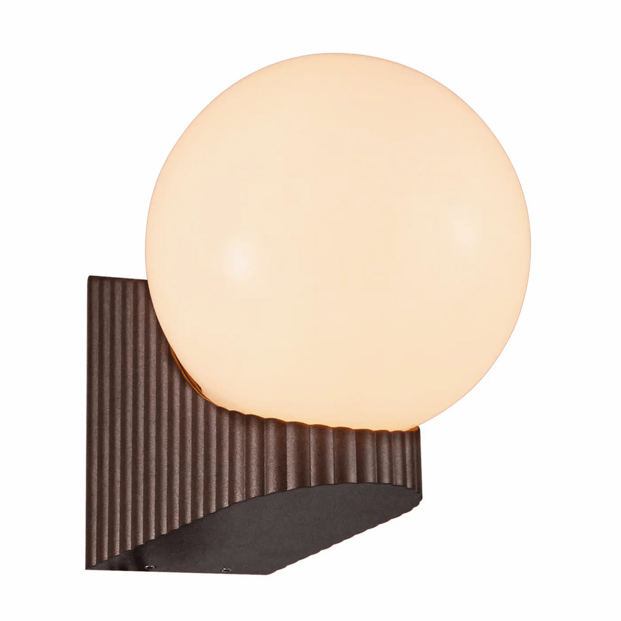 Buitenlamp glas bol 'Hayley' Design buitenlamp metaal 20 cm