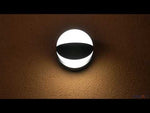 Buitenlamp verstelbaar led Lutec 'Eklips' zwart rond led lamp 15 cm