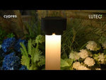 Buitenlamp donkergrijs met 2 GU10 fittingen Lutec 'Cypres' 17 cm