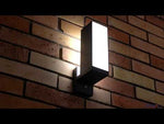Buitenlamp voordeur bewegingsmelder zwart 'Cuba' verstelbaar motion sensor zwart