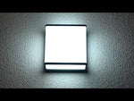 Buitenlamp vierkant donker grijs 'Doblo' kubus led lamp 19w 4000k 15 cm