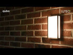 Wandlamp donker grijs led 'Qubo' vierkant voordeur verlichting 3000k