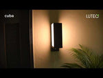 Buitenlamp voordeur bewegingsmelder zwart 'Cuba' verstelbaar motion sensor zwart