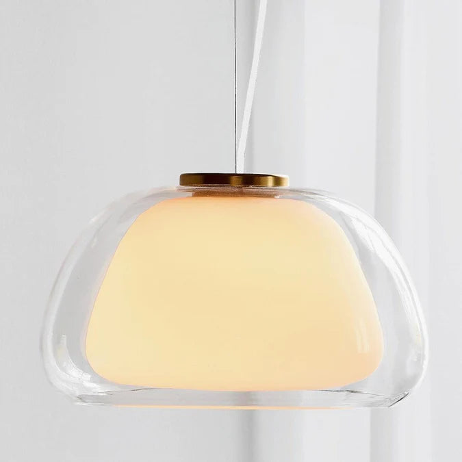 Hanglamp opaal glas E27 'Jelly' modern 39 cm