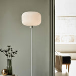 Design vloerlamp opaal glas 'Milford' Nordlux wit E27 139 cm