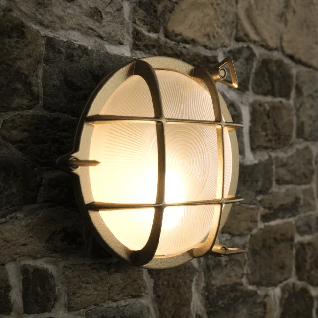 Scheepslamp plafond Messing 'Polperro' Nordlux E27 buitenlamp 20 cm