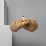 Rotan hanglamp  groot 'Katasi' ovaal E27 60 cm