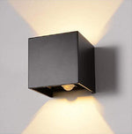 Buitenlamp met sensor zwart kubus ace 
