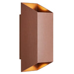 Buitenlamp bruin Up & down wandlamp met 2 GU10 fittingen Nordlux Nico 23 cm