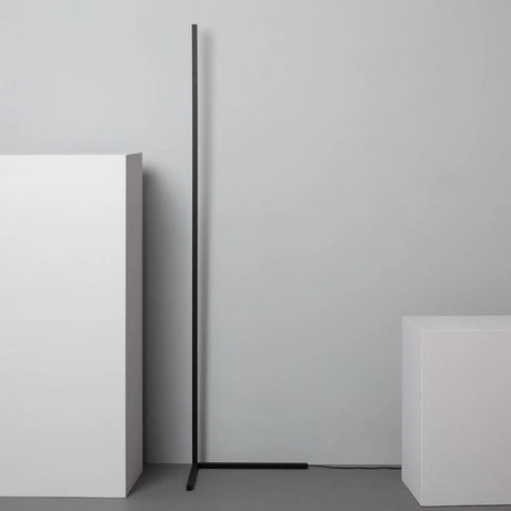 Lamp hoek staand zwart modern