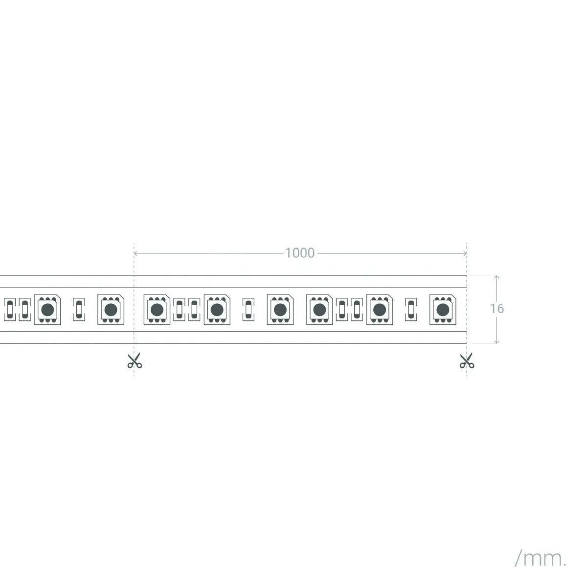 led strip rgb 50 meter foir met afstandsbediening dimbaar 