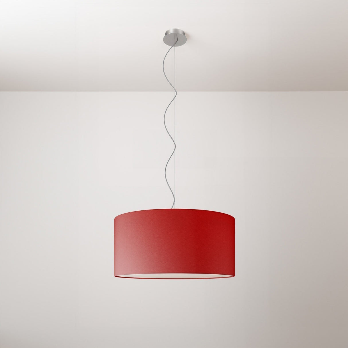 Hanglamp stof Cillindro rond 48 cm   Made in Italy