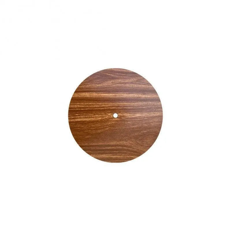 Ronde plafondkap houtkleur minimalistisch 200mm 1 uitgang - FOIR