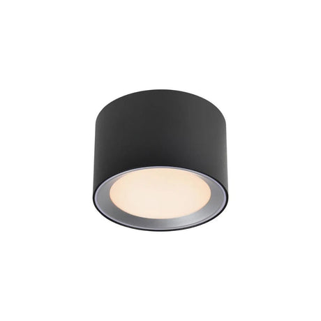 Nordlux Landon 8 LED opbouwspot zwart badkamer met Moodmaker 12.5 cm - FOIR