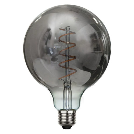 Globe rookglas g125 warm wit led lamp 125mm 