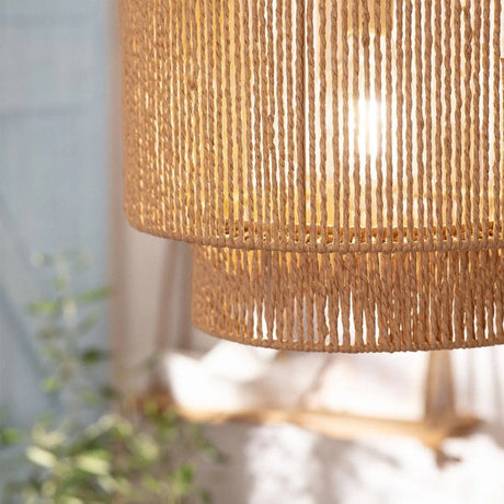 Gevlochten hanglamp led lamp voor buiten e27