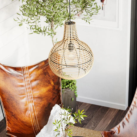 Houten hanglamp e27 fitting by rydens granada design