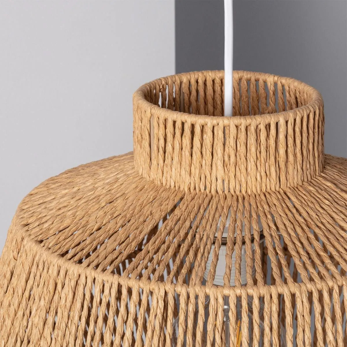 Hanglamp gevlochten led lamp e27 fitting