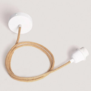 Hanglamp Rotan Rami gevlochten e27 fitting 30 cm