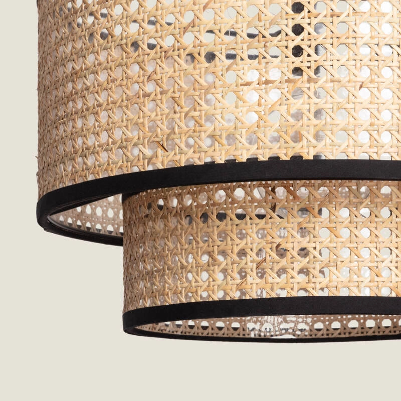 Hanglamp rotan e27 fitting Gevlochten 40 cm