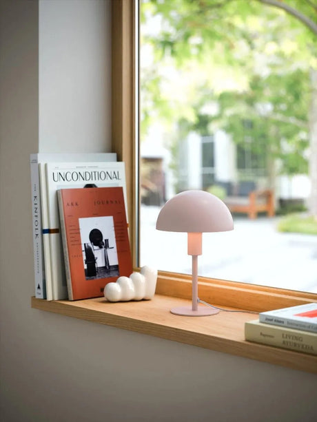 Roze tafellamp nordlux ellen mini met schakelaar en E14 fitting designverlichting 