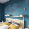 Wandlamp Design Hout 2x E27 3M snoer