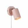 Messing leeslamp wandlamp zwart 'Explore' Nordlux GU10 verstelbaar modern 80mm