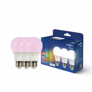 3X Set van Smart E27 led lamp Kleur Bluetooth