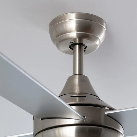 Plafondventilator Smart WiFi Nikkel 110cm Motor AC nikkel zilver - FOIR