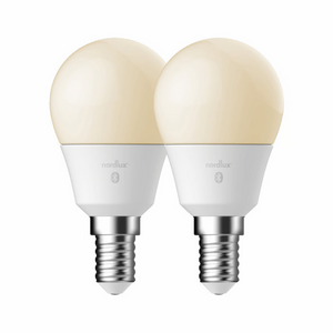 Set 2x E14 G45 Smart lichtbron Nordlux Bluetooth mobiel