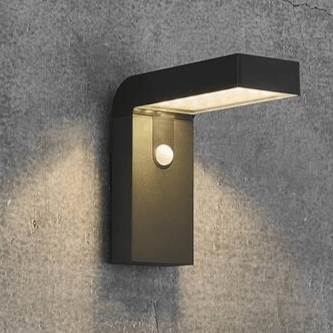 Buitenlamp met sensor zwart zonnepaneel Nordlux 'Alya' led warm wit ingebouwde PIR sensor 20cm - FOIR