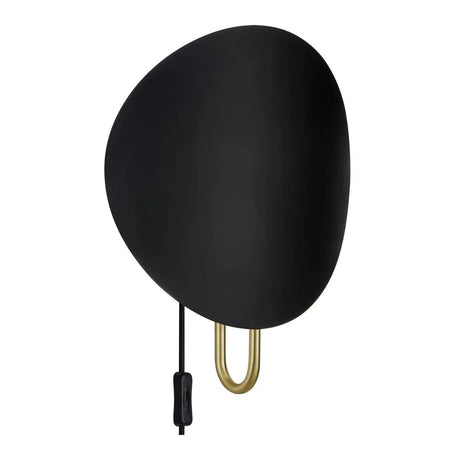 Ronde wandlamp zwart messing design for the people dftp spargo schakelaar e27 fitting 2320361003 5704924014550 
