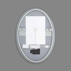 Spiegel verwarmd Badkamerspiegel 'Lisette' verwarmd anti condens ingebouwde led lamp 70 cm - FOIR