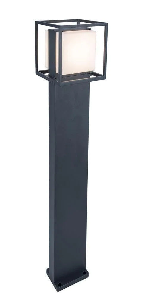 Moderne aluminium tuinlamp met LED lichtbron aluminium