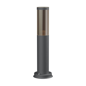 Staande buitenlamp rookglas e27 hue 39 cm rond metaal