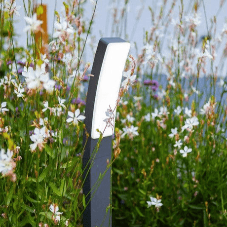 Staande buitenlamp zwart 'Kira' led lamp 18W IP54 74 cm - FOIR