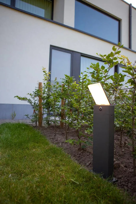Staande lamp donker grijs 'Pano' led lamp 63 cm - FOIR