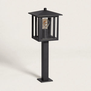 Buitenlamp zwart staand metaal design led lamp