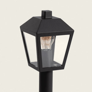 Staande buitenlamp zwart e27 fitting metaal 50cm - FOIR